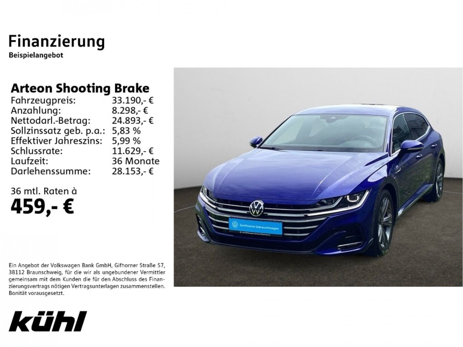 Arteon Shooting Brake 2.0 TDI DSG R-Line Navi,AHK,Matrix