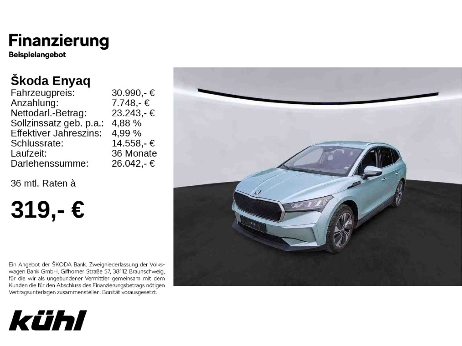 Enyaq IV 80 Desingpaket Lounge Navi,AHK,LM19