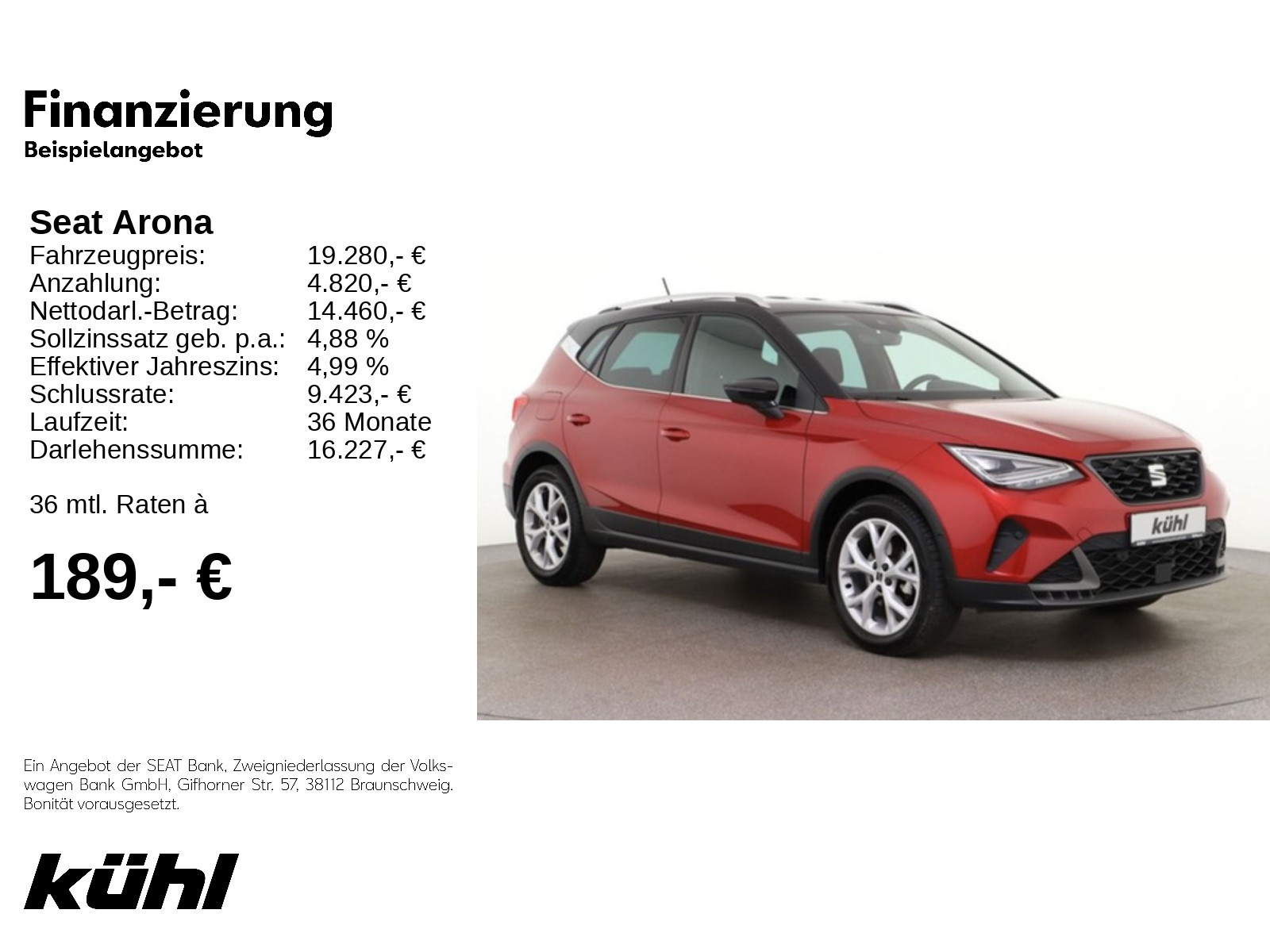 Arona 1.0 TSI Beats LED Kamera beats Navi